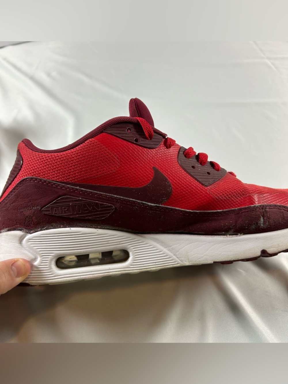 Nike Air Max 90 Ultra 2.0 Essential 875695600 Red Mens 10.5 No box *flaws* - Picture 14 of 16